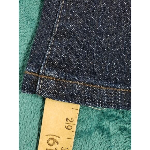 DKNY Jeans Size 4 Short Womens Blue Stretch Pants Mid Rise SOHO Flared NWT - Picture 10 of 16